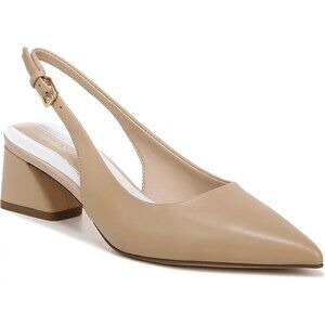Franco Sarto Racer Pointed Toe Block Heel Slingback Pumps